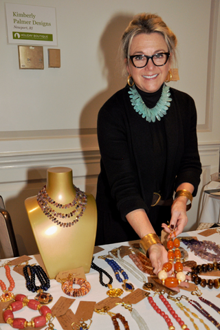 5. Kimberly Palmer brought her unusual jewelry line to the event.