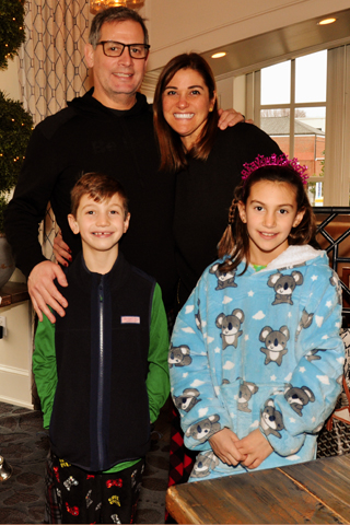 4. The Satanoff family, Lee and Allison, brought Ethan and Stella to the annual brunch.