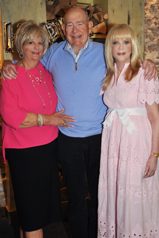 Barbara and David Mandel wished Marjorie Webb a happy birthday
