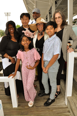 4. Nicole Ratliss, Bo Wang, Avi Raghupathy, Andrea Goldberg, Tanvi and Milan Raghupathy and Laurie Bailey