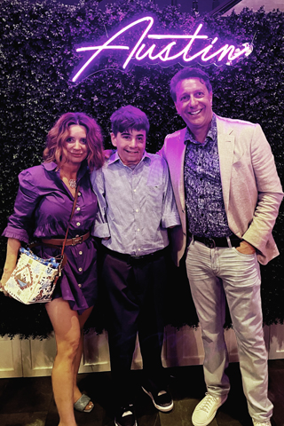 2. Moira Rubino, Austin Beltrante, and Mark Rubino who organized the event