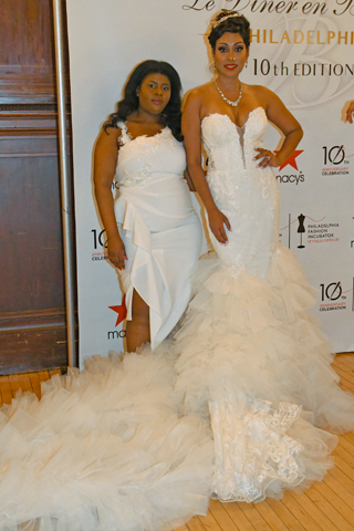 MadalaugeLarocie designed this gorgeous dress modeled by Natalie Neubert during the fashion presentation