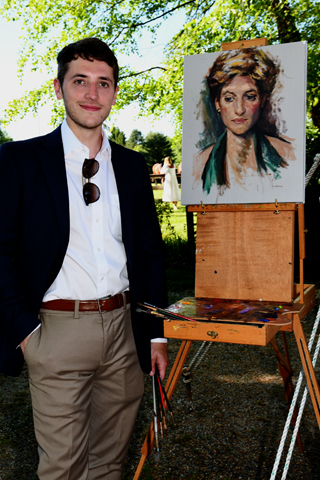 14. Alexander Shanks, son of famed painter the late Nelson Shanks, donated his portrait of Diana, Princess of Wales, for auction