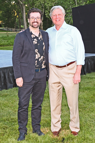 8. Philadelphia Ballet Artistic Director Angel Corella and Board Chairman and event host David Hoffman paused for a photo