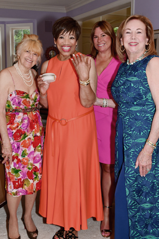 A group of the ladies gathered together to give Pat this beautiful bracelet for her birthday. Susan Jablokov, Michellle Matus and Brigid McGrath Stasen made the presentation. 