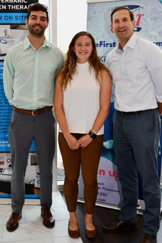 2. Shane Morrell, Heidi McColleston and Alan Moretti