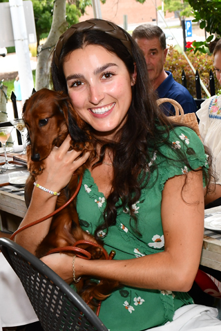 3. Reilly Wright brought “Hoagie” a mini longhair Daschund to the event