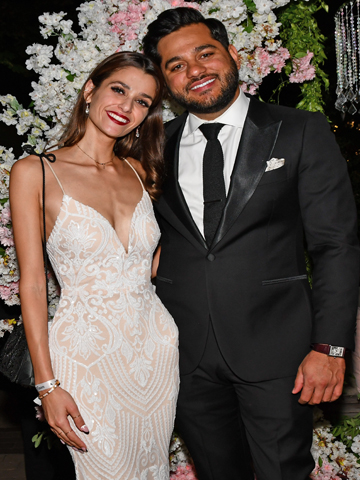 42. Momin Sheikh and his lovely lady attended Ball on the Square