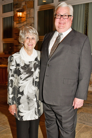 11. Gala co-chair Alice Chase congratulated Phil Robinson on his retirement