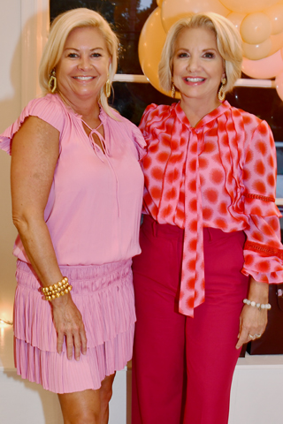 6. Lisi Lerch, owner of the Bungalow Boutique shared a moment with NBC10 Anchor Tracy Davidson