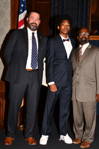 18. Dennis Pickeral conferred the citation to Brandon McDonald and Richard Washington of Bringing Everyone Together