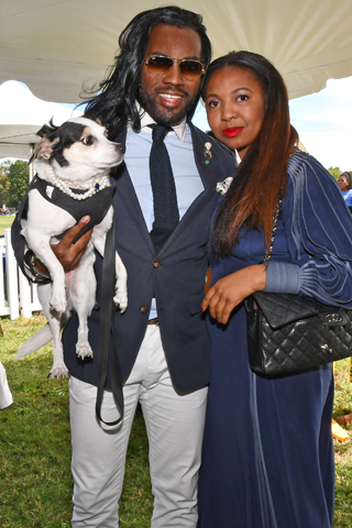 15. David Alexander Jenkins and his adorable “Chloe Isabella Francis” dog paused for a photo with Dr. Patricia Mindy