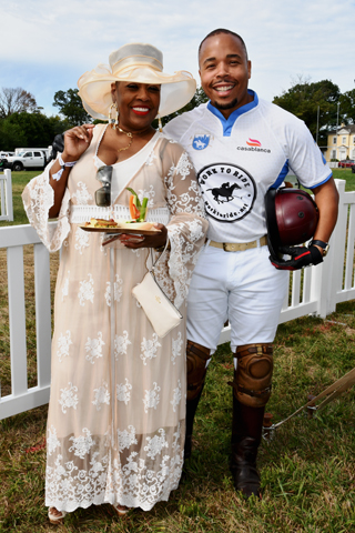  2. Sharmell Sigler chatted with Polo Player Richard Prather 