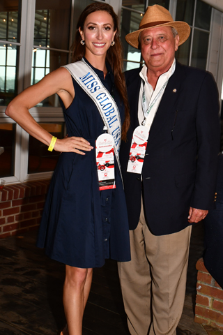 16. Miss Global USA 2023, Danielle Alura, shared a moment with Gerry Kearny. Danielle also did a splendid job singing the national anthem 9:00am to 4:00pm | The Concours d’Elegance Show gates open at 9:00 AM and the award ceremonies conclude at 4:00 PM. 