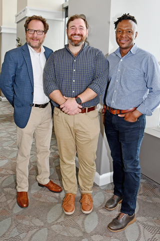 5. Neil Spak and David Hassis chatted with Herbert Ushewokunze