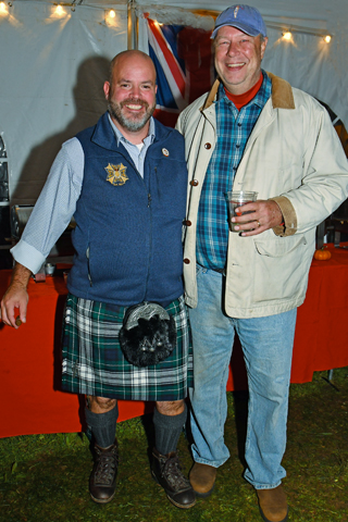  14 A “kilted” Will Forbes chatted with Sam Freeman