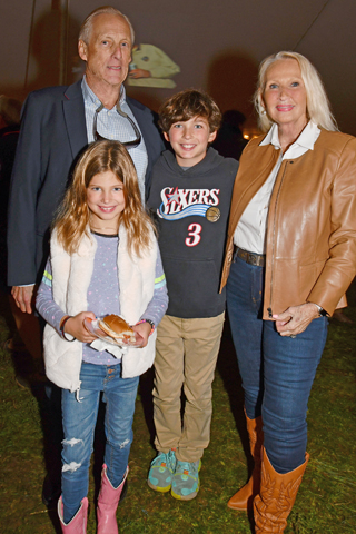  7. R.C. and Barbara Gilbert brought their two grands Harper and Henry Timmerman to the event