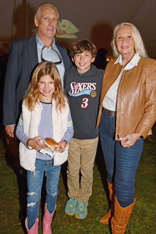 7. R.C. and Barbara Gilbert brought their two grands Harper and Henry Timmerman to the event