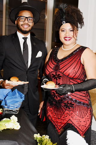 11. Byron and Taleah Alston sampled the food