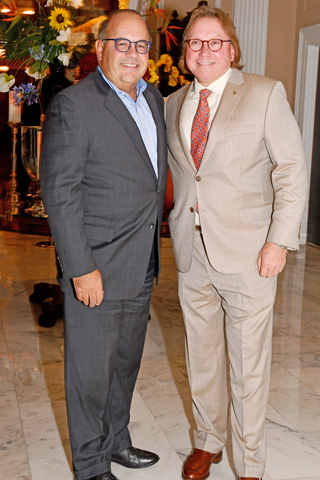 10. Allan Domb and Bill Engel. Bill Engel is a former class mate who surprised Allan when he appeared at the luncheon!