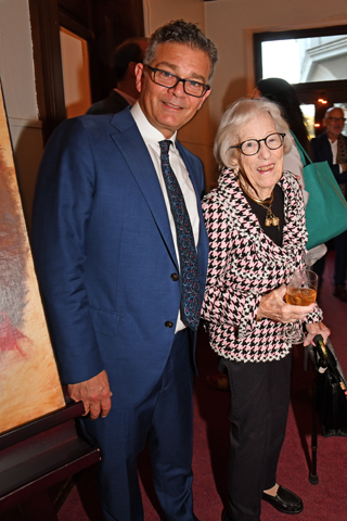 5. Bill Valerio chatted with Joly Stewart at the event