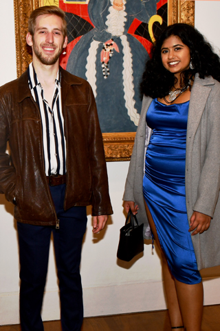 4. Tanner Diggs and Maansi Joshi toured the exhibit