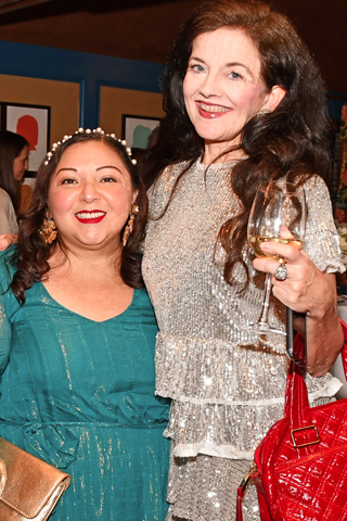2. Nina Castillo and Karen Cox had fun at the event