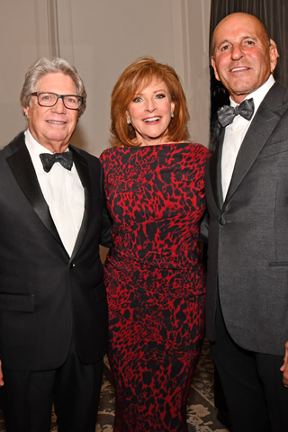 9. Jim Trichon,event emcee Stephanie Stahl and Leonard Lundy