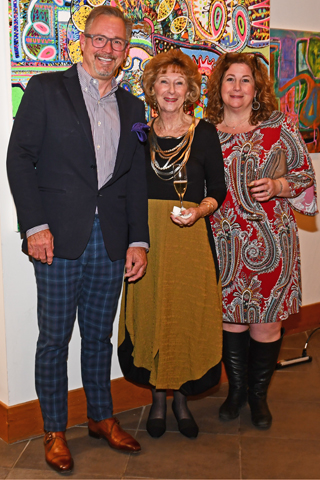 3. Craft Forms Chair Franz Rabauer paused for a photo with Marianne Tebbens and Kim Dahlaway