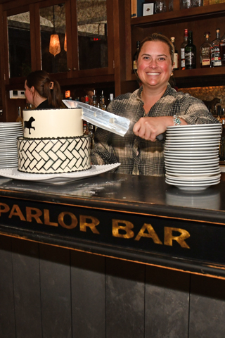 8. Sydney Grims cut the 40th Anniversary Cake!