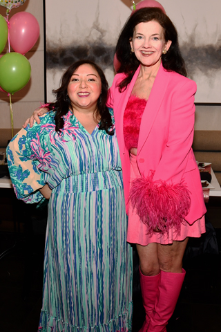 Nina and Karen paused for a photo at the event