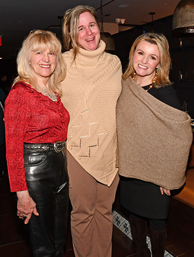 11. Susan Jablokov, Alicia Mathason and Natanya DiBona enjoyed the evening