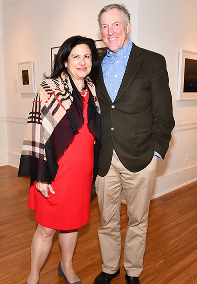 4. Anne Standish welcomed Jeff Harbison to the reception