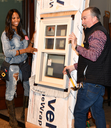 10. Monica Miraglio and Ed Schultz presented a window install segment for the audience