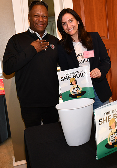 9. Mollie Elkman signed a copy of her book for Darryl Campbell