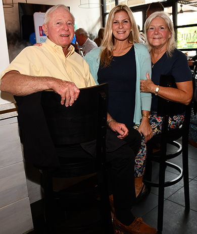  10. Suzy's parents Ron and Janet Pratowski, pictured with Suzy, attended the fundraiser 