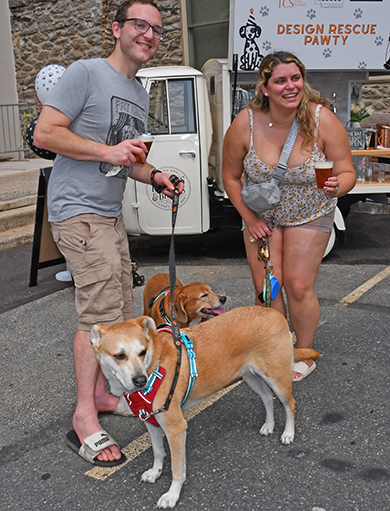  2. Danny and Thea Cahall brought ''Budd'' and ''Penny'' to the event