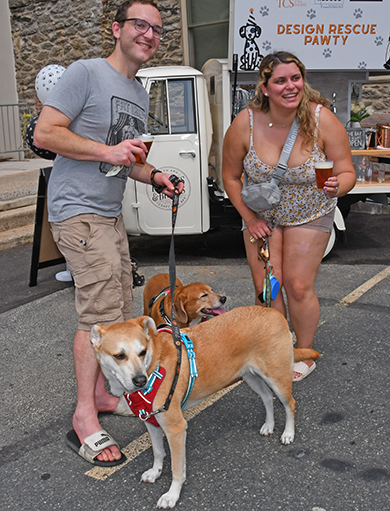 2. Danny and Thea Cahall brought ''Budd'' and ''Penny'' to the event