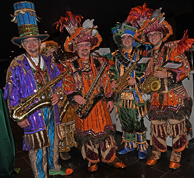 4. Philadelphia Mummers entertained at the event