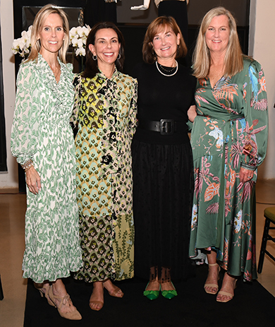 omen's Board members Sheila Grubb, Jennifer Guarino, Amy McNulty and Amy Buck welcomed guests to the event with Boyd's Missy Dietz (center). Sheila Grubb chaired the event
