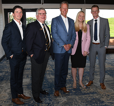 5. Ryan Winchester, Thomas Keiser, Marc Pelitier, Lisa Borek and Greg Herrmann