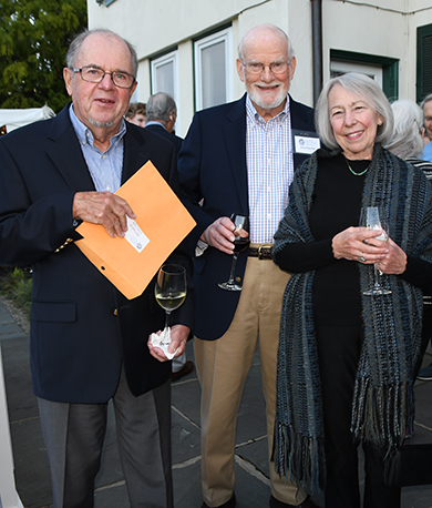 Bill Siple, John Fischer and Sandra Klein attended the dinner