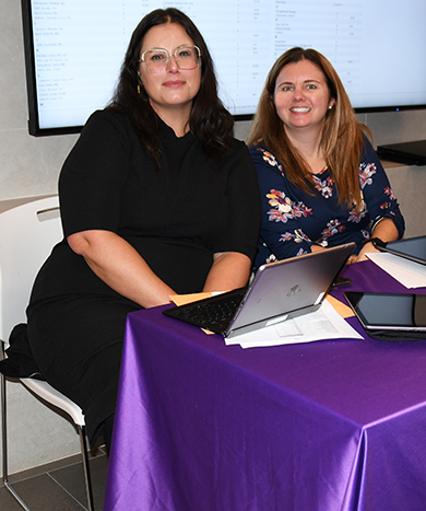 16. Melissa Patti and Alexis Moyer registered participants