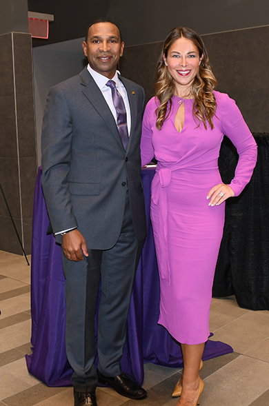5. Event co-chair Dr. Joseph Gobern and Allison Lang