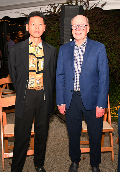 Karl Fong and Neal Krause attended Woodmere's THE PARTY