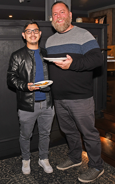Publicist Kory Aversa and his friend Ben attended the preview event