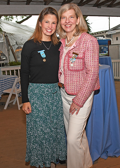 Devon Country Fair members Katharine Bartholmeh an Charlene Fulmer directed guests to the Art Gallery