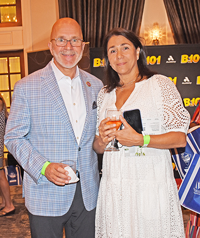 9. CNN's Michael Smerconish and his wife Lavinia Smerconish attended the event.